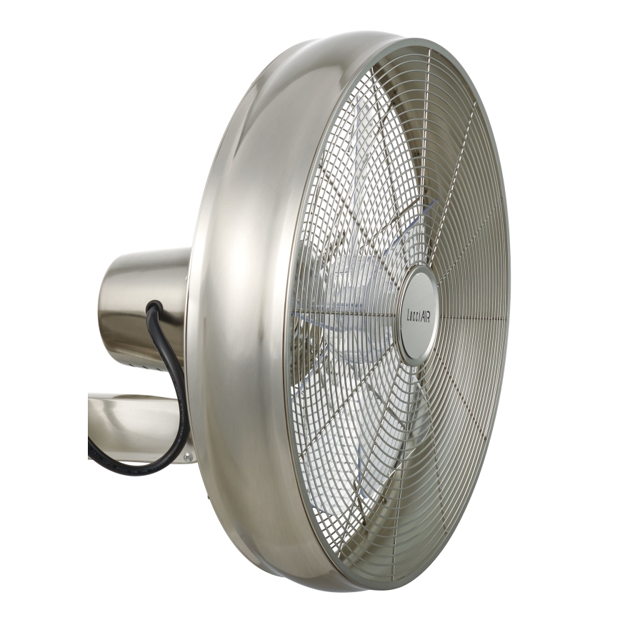 Lucci air 213126 - Ventilador de pared BREEZE 55W/230V cromo mate + mando a distancia