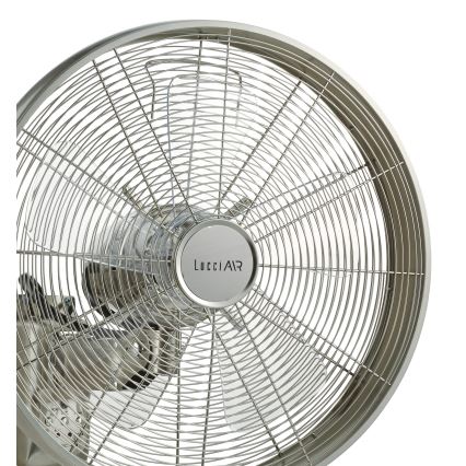 Lucci air 213126 - Ventilador de pared BREEZE 55W/230V cromo mate + mando a distancia