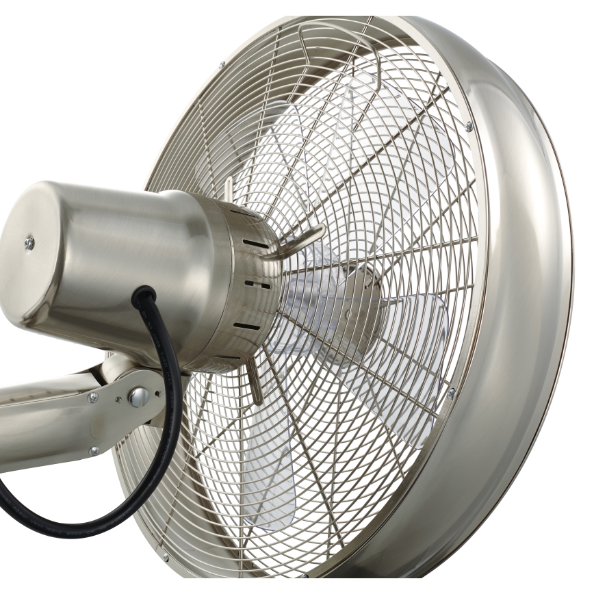 Lucci air 213126 - Ventilador de pared BREEZE 55W/230V cromo mate + mando a distancia