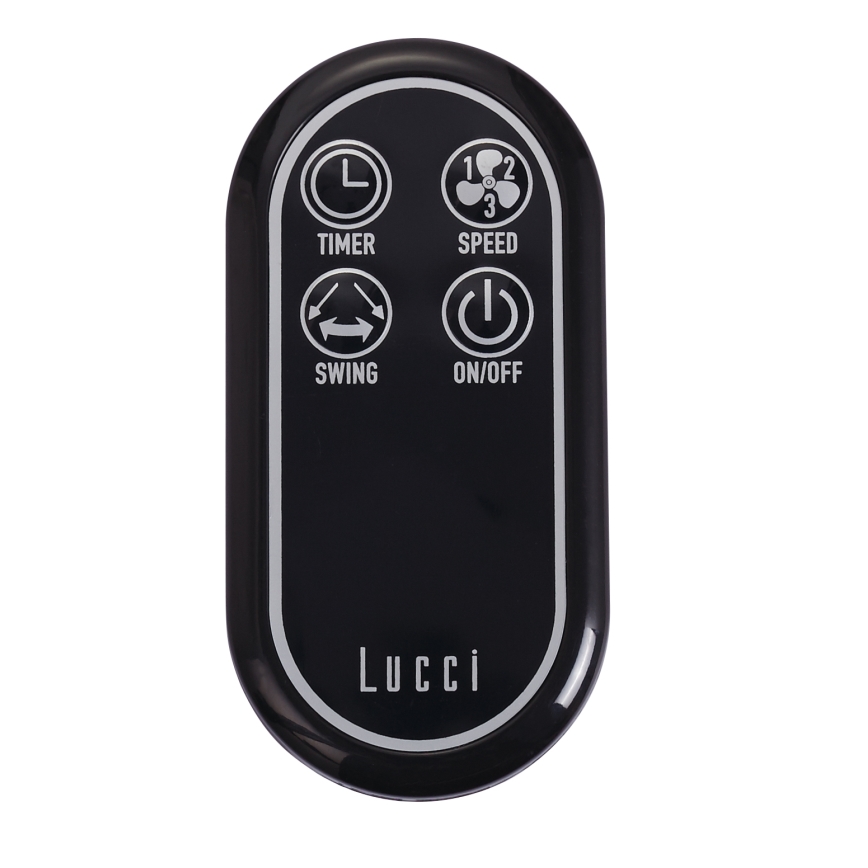 Lucci air 213126 - Ventilador de pared BREEZE 55W/230V cromo mate + mando a distancia