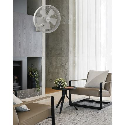 Lucci Air 213128EU - Ventilador de pared BREEZE 55W/230V blanco + mando a distancia