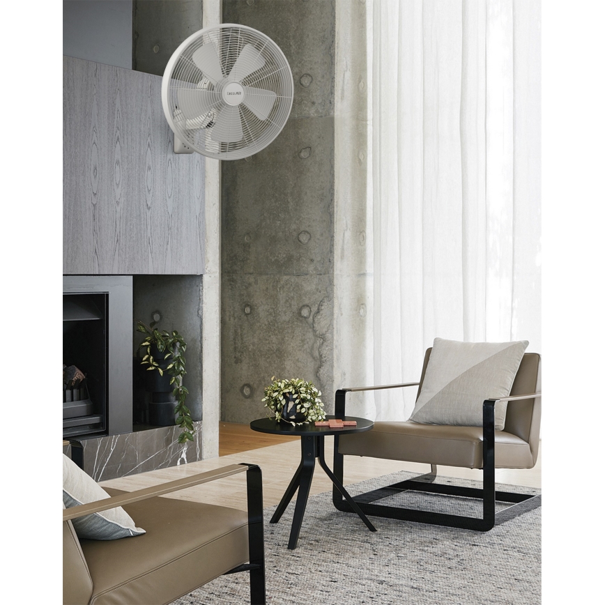 Lucci Air 213128EU - Ventilador de pared BREEZE 55W/230V blanco + mando a distancia
