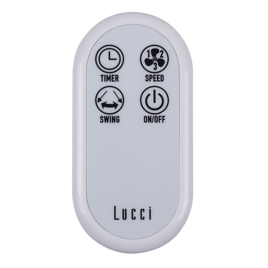 Lucci Air 213128EU - Ventilador de pared BREEZE 55W/230V blanco + mando a distancia