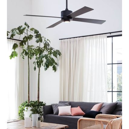 Lucci air 213170 - Ventilador de techo LED NEWPORT wenge/marrón + control remoto