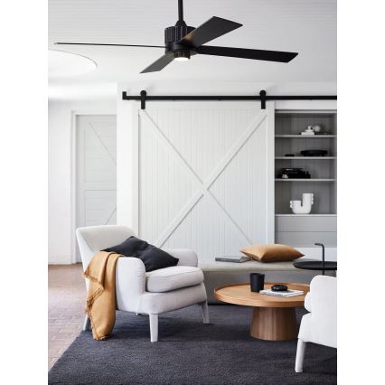 Lucci air 213170 - Ventilador de techo LED NEWPORT wenge/marrón + control remoto