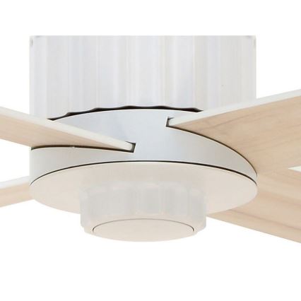 Lucci air 213171 - Ventilador de techo LED NEWPORT madera/blanco/beige + control remoto