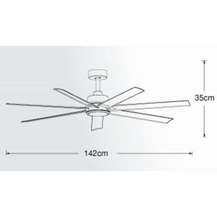 Lucci air 213182 - Ventilador de techo LED ATLANTA 1xGX53/12W/230V blanco + mando a distancia