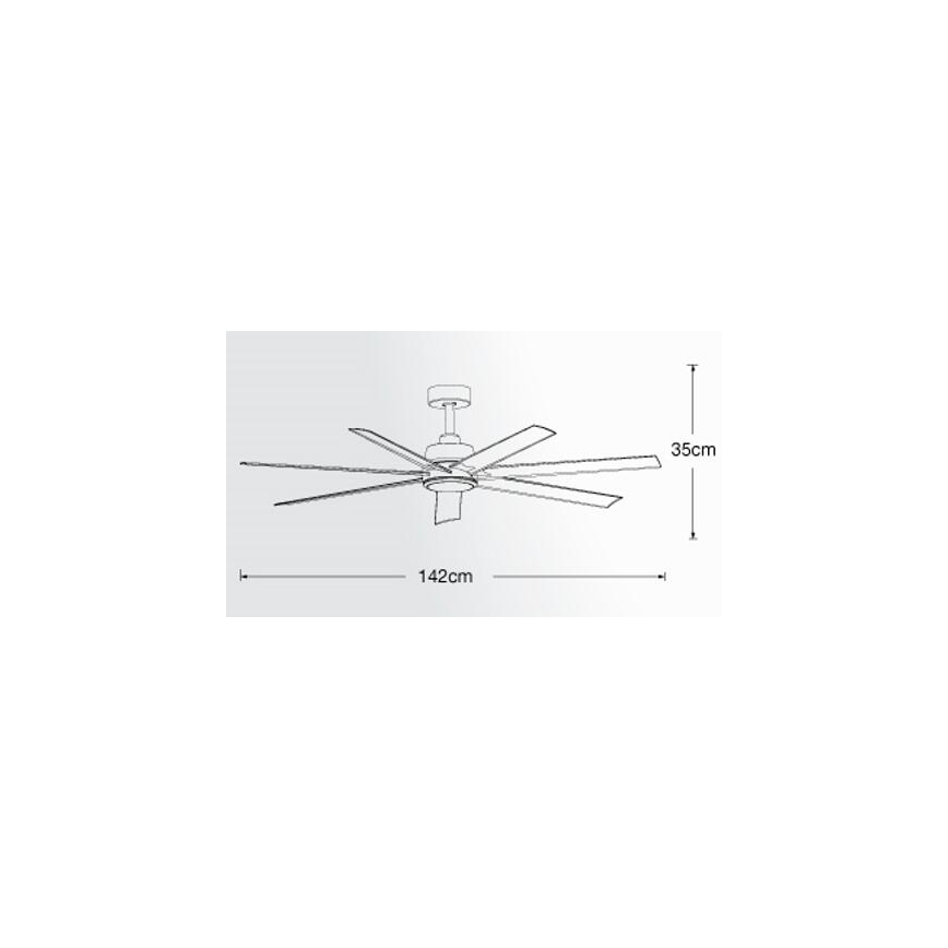 Lucci air 213182 - Ventilador de techo LED ATLANTA 1xGX53/12W/230V blanco + mando a distancia