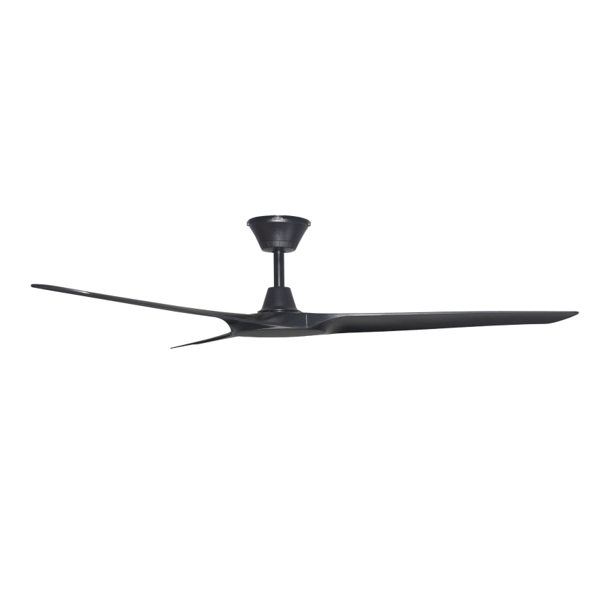 Lucci Air 21321649 - Ventilador de techo ABYSS diá. 142 cm IP66 negro + control remoto