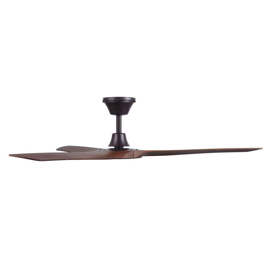 Lucci Air 21321749 - Ventilador de techo ABYSS diá. 142 cm IP66 marrón + control remoto