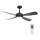 Lucci air 213303 - Ventilador de techo LED regulable SLIPSTREAM 1xGX53/12W/230V negro + mando a distancia