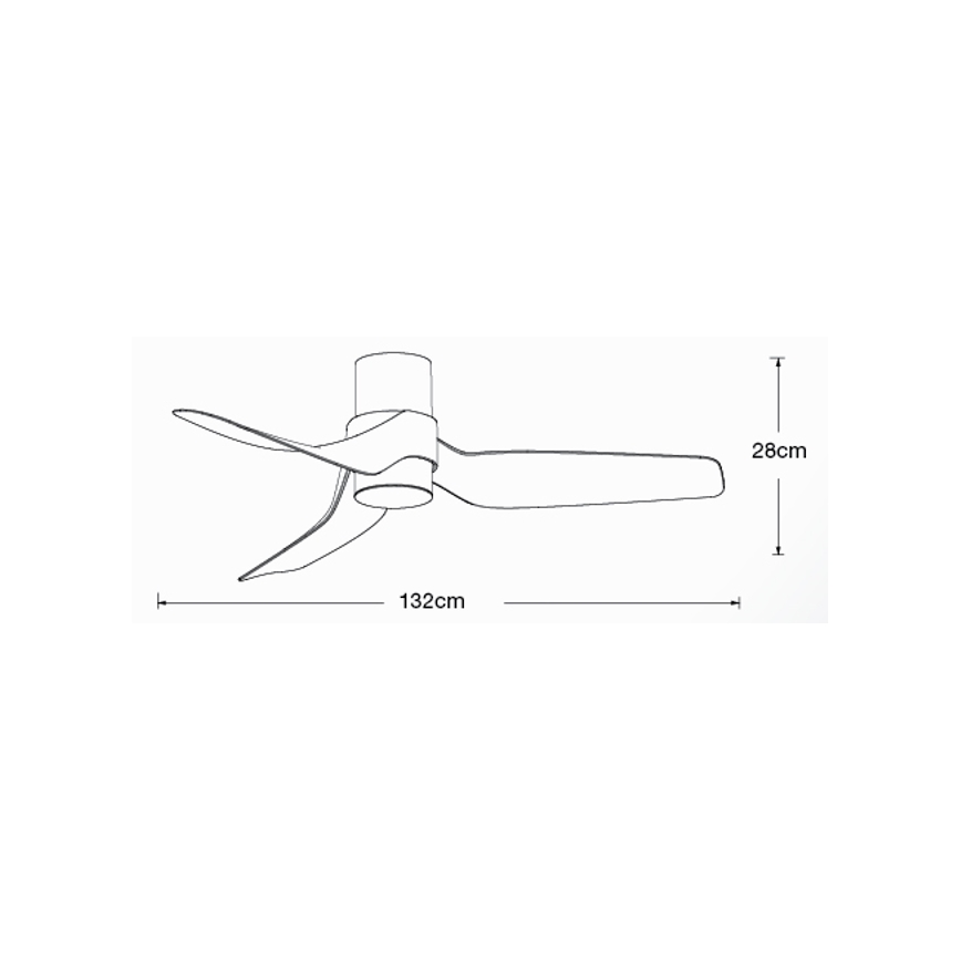 Lucci air 213354 - Ventilador de techo LED regulable NAUTICA 1xGX53/12W/230V negro + mando a distancia