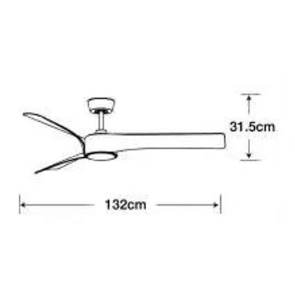 Lucci air 213358 - Ventilador de techo LED regulable LINE 1xGX53/12W/230V negro + mando a distancia