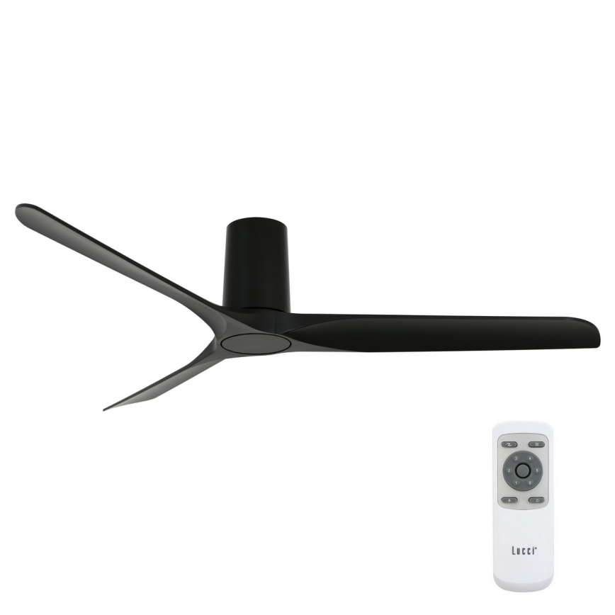 Lucci air 21610149 - Ventilador de techo LONDO negro + mando a distancia