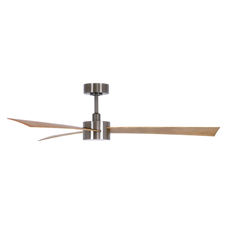 Lucci air 21610449 - Ventilador de techo LED regulable CLIMATE 1xGX53/12W/230V marrón/cromo brillante + control remoto