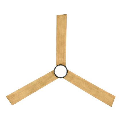 Lucci air 21610449 - Ventilador de techo LED regulable CLIMATE 1xGX53/12W/230V marrón/cromo brillante + control remoto