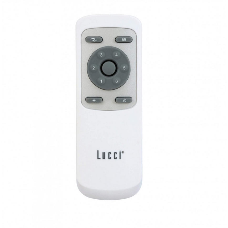 Lucci air 21610449 - Ventilador de techo LED regulable CLIMATE 1xGX53/12W/230V marrón/cromo brillante + control remoto