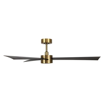 Lucci air 21610549- Ventilador de techo LED regulable CLIMATE 1xGX53/12W/230V wengué/dorado + mando a distancia