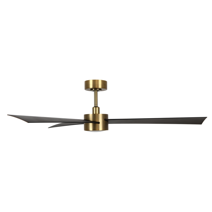 Lucci air 21610549- Ventilador de techo LED regulable CLIMATE 1xGX53/12W/230V wengué/dorado + mando a distancia