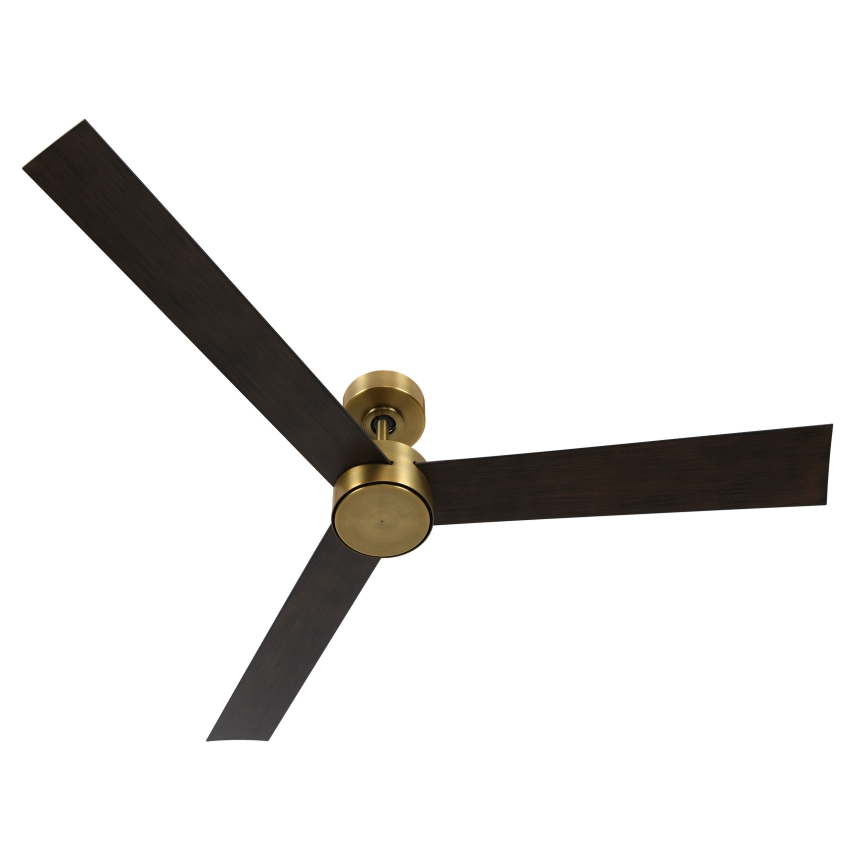Lucci air 21610549- Ventilador de techo LED regulable CLIMATE 1xGX53/12W/230V wengué/dorado + mando a distancia