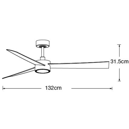Lucci air 21610549- Ventilador de techo LED regulable CLIMATE 1xGX53/12W/230V wengué/dorado + mando a distancia