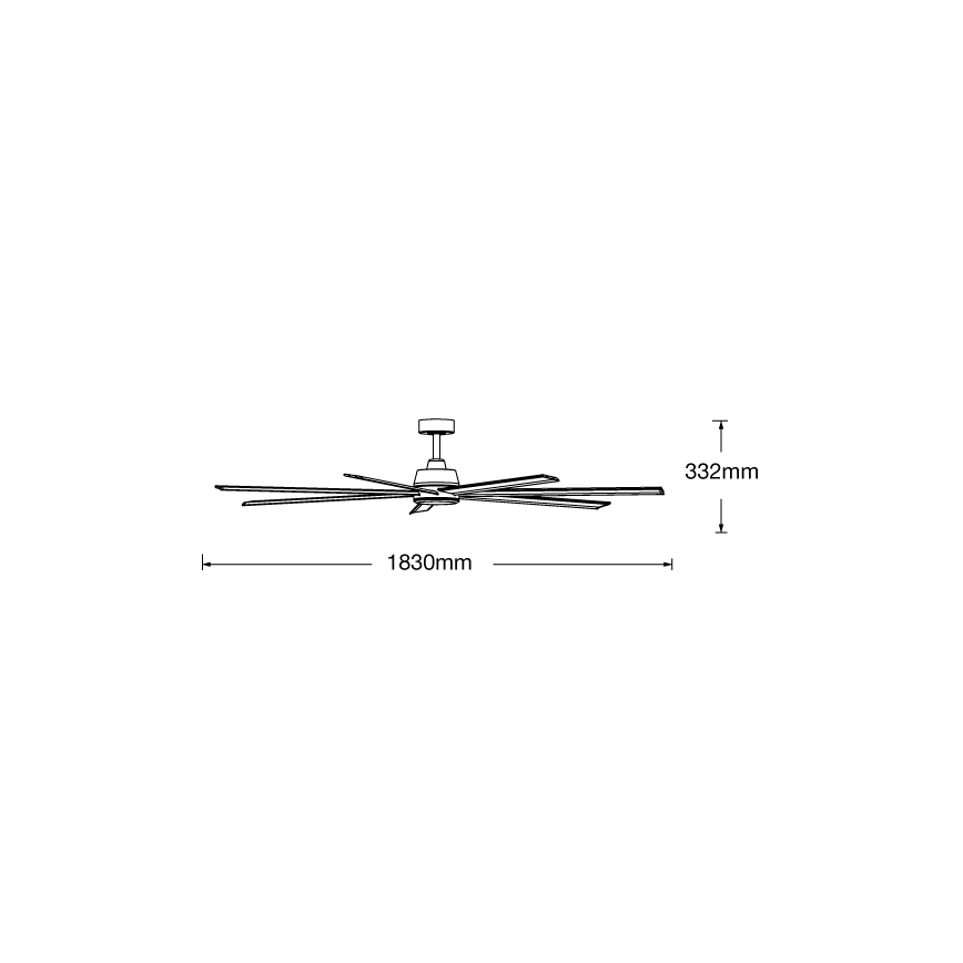 Lucci air 21610849 - Ventilador de techo ATLANTA 1xGX53/12W/230V blanco + mando a distancia