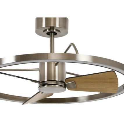 Lucci air 21611749 - Ventilador de techo LED regulable CESSNA LED/36W/230V 3000/4000/5000K cromo mate + control remoto