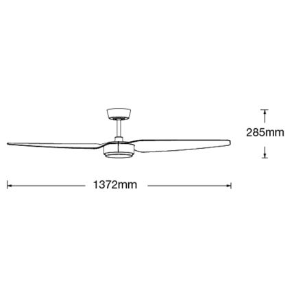 Lucci air 21615349 - Ventilador de techo CONDOR blanco + control remoto