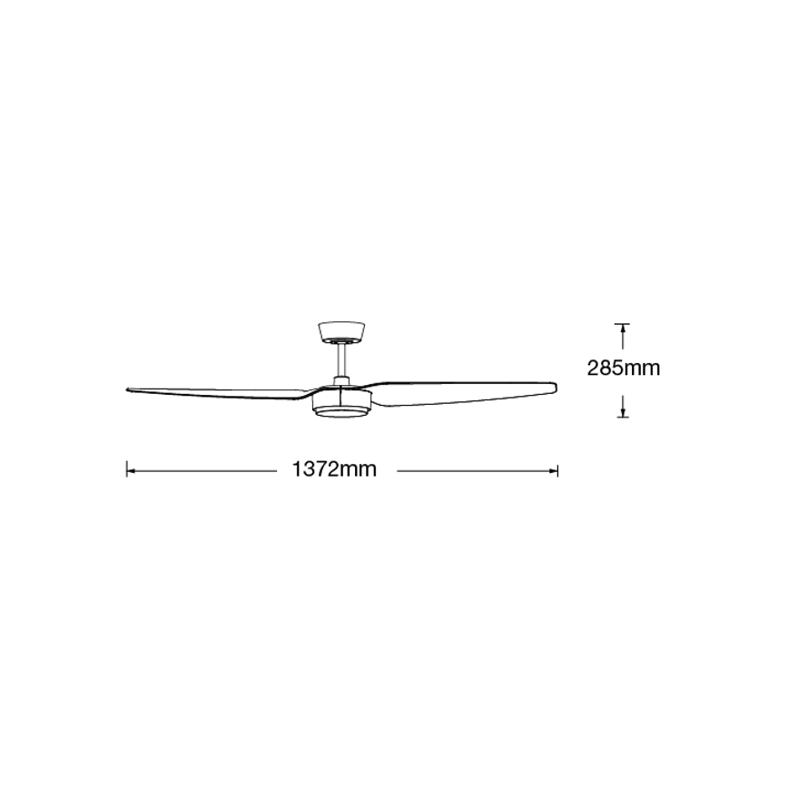 Lucci air 21615349 - Ventilador de techo CONDOR blanco + control remoto