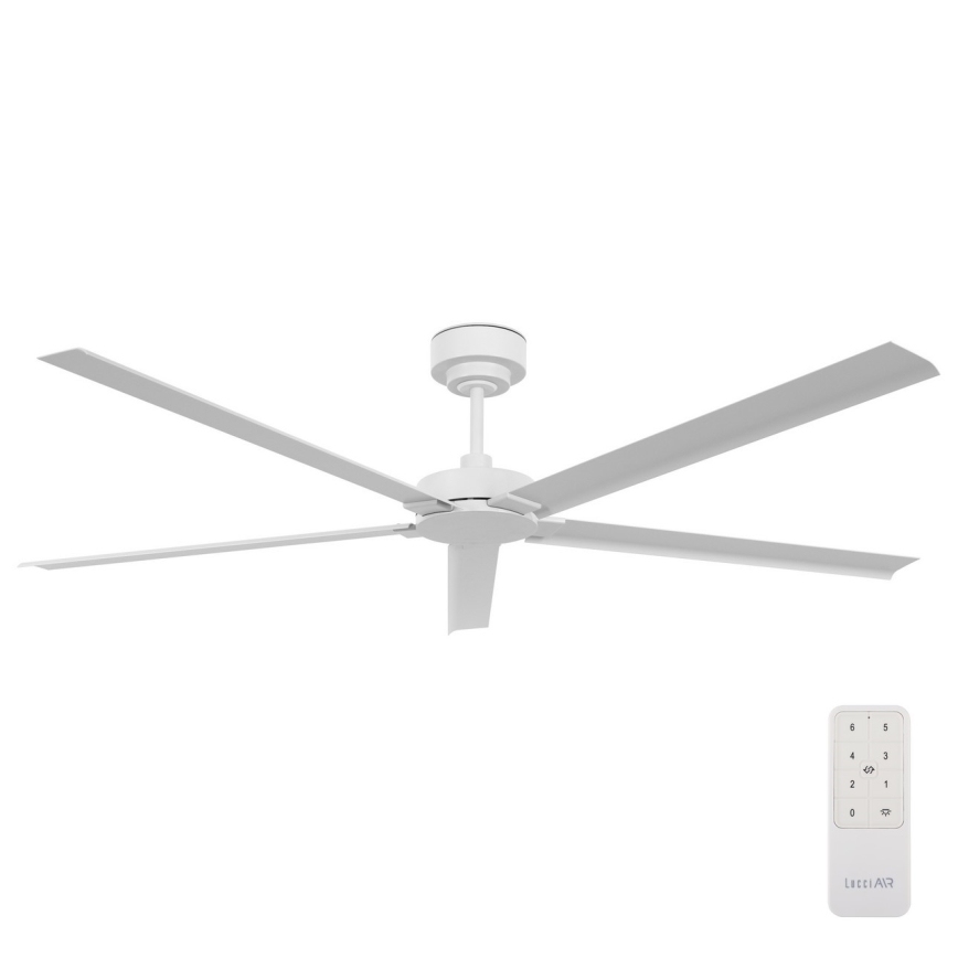 Lucci air 21616049 - Ventilador de techo MONZA IP55 blanco + control remoto