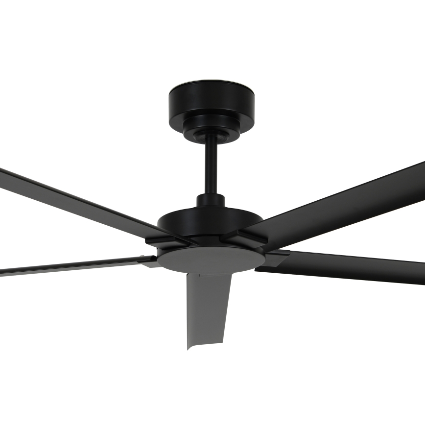 Lucci air 21616149 - Ventilador de techo MONZA IP55 negro + control remoto