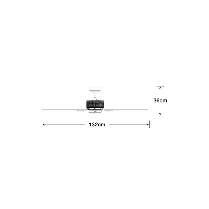 Lucci air 510297 - Ventilador de techo FIJIAN blanco