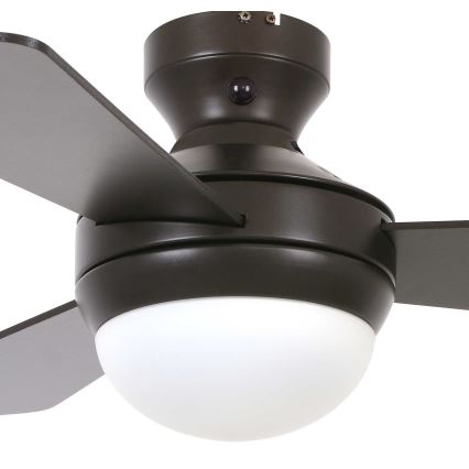 Lucci Air 512311 - Ventilador de techo AIRLIE HUGGER 2xE27/15W/230V madera/marrón + control remoto