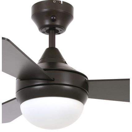 Lucci Air 512311 - Ventilador de techo AIRLIE HUGGER 2xE27/15W/230V madera/marrón + control remoto