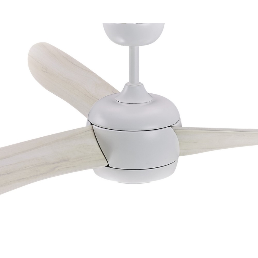 Lucci air 512911 - Ventilador de techo LED AIRFUSION NORDIC LED/20W/230V madera/blanco + control remoto