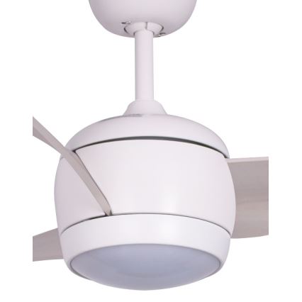 Lucci air 512911 - Ventilador de techo LED AIRFUSION NORDIC LED/20W/230V madera/blanco + control remoto