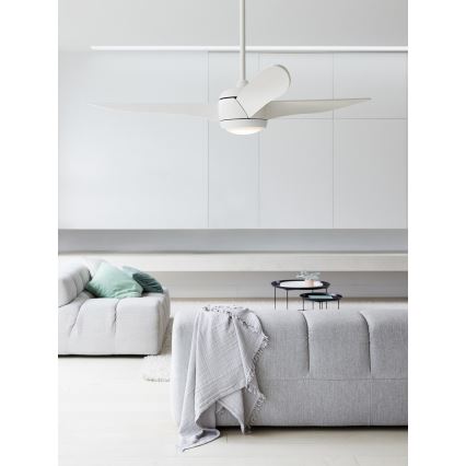 Lucci air 512911 - Ventilador de techo LED AIRFUSION NORDIC LED/20W/230V madera/blanco + control remoto