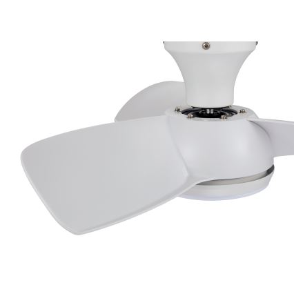Lucci air 513071 - Ventilador de techo LED regulable SYROS LED/18W/230V 3000/4000/6000K blanco + control remoto