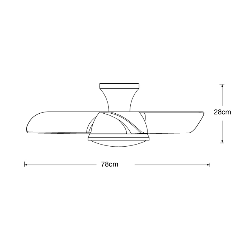 Lucci air 513071 - Ventilador de techo LED regulable SYROS LED/18W/230V 3000/4000/6000K blanco + control remoto