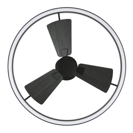 Lucci Air 516124 - Ventilador de techo LED regulable CESSNA LED/36W/230V 3000/4000/5000K negro + control remoto
