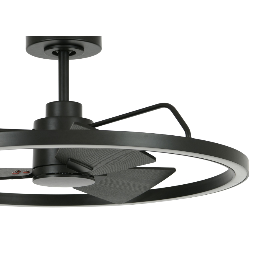 Lucci Air 516124 - Ventilador de techo LED regulable CESSNA LED/36W/230V 3000/4000/5000K negro + control remoto
