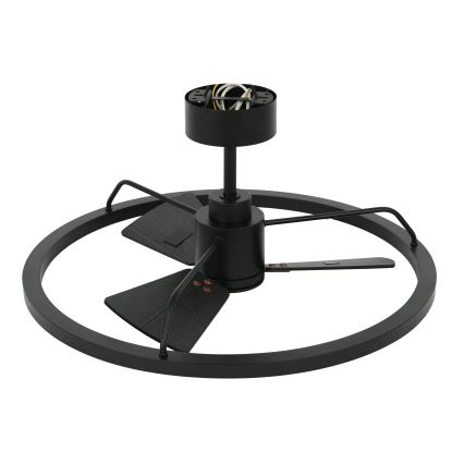 Lucci Air 516124 - Ventilador de techo LED regulable CESSNA LED/36W/230V 3000/4000/5000K negro + control remoto