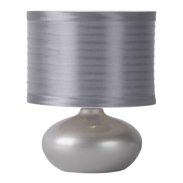 Lucide 14559/81/36 - Lámpara de mesa TINA 1xE14/40W/230V gris