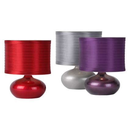 Lucide 14559/81/36 - Lámpara de mesa TINA 1xE14/40W/230V gris