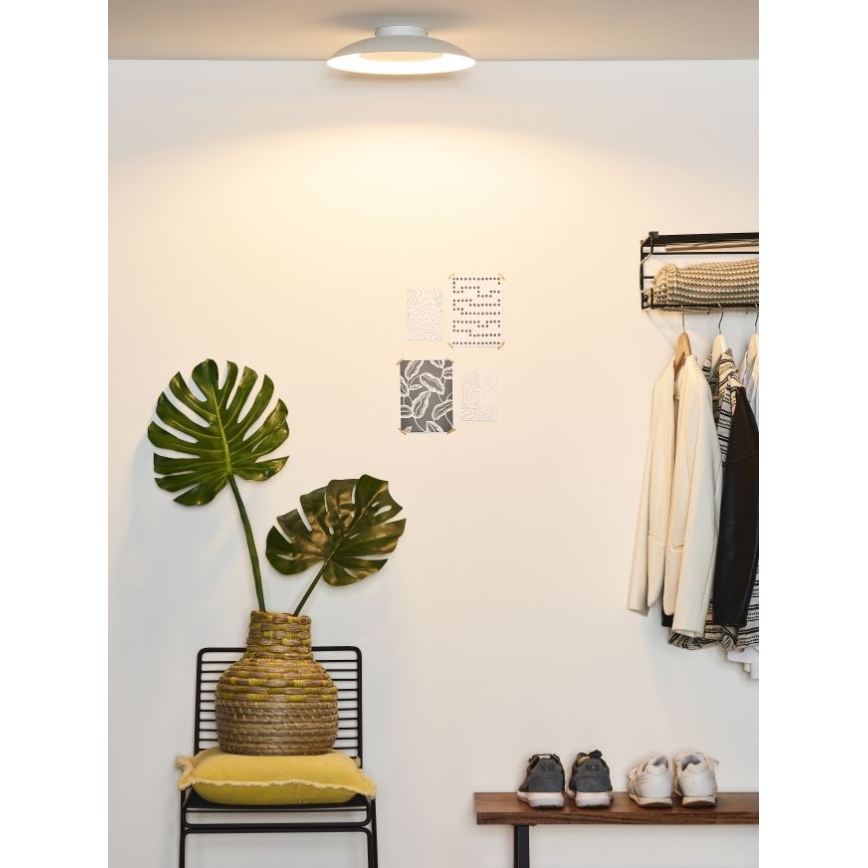 Lucide 79177/12/31 - Plafón LED FOSKAL LED/12W/230V 34,5 cm blanco