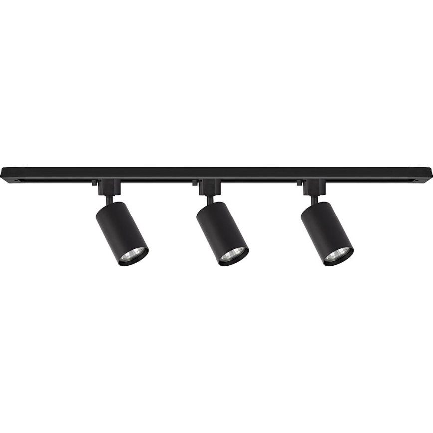 Luminaria de carril TIGER 3xGU10/10W/230V negra