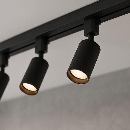 Luminaria de carril TIGER 3xGU10/10W/230V negra