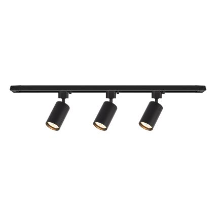 Luminaria de carril TIGER 3xGU10/10W/230V negra