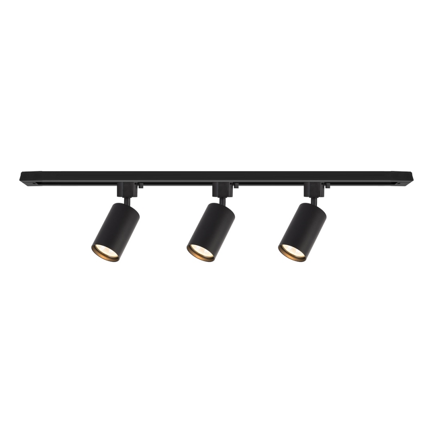 Luminaria de carril TIGER 3xGU10/10W/230V negra