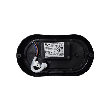 Luminaria de techo exterior LED/8W/230V 4200K IP64 negra